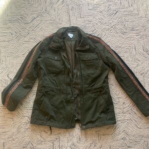 Peyton Jensen military jacket from
Evereve